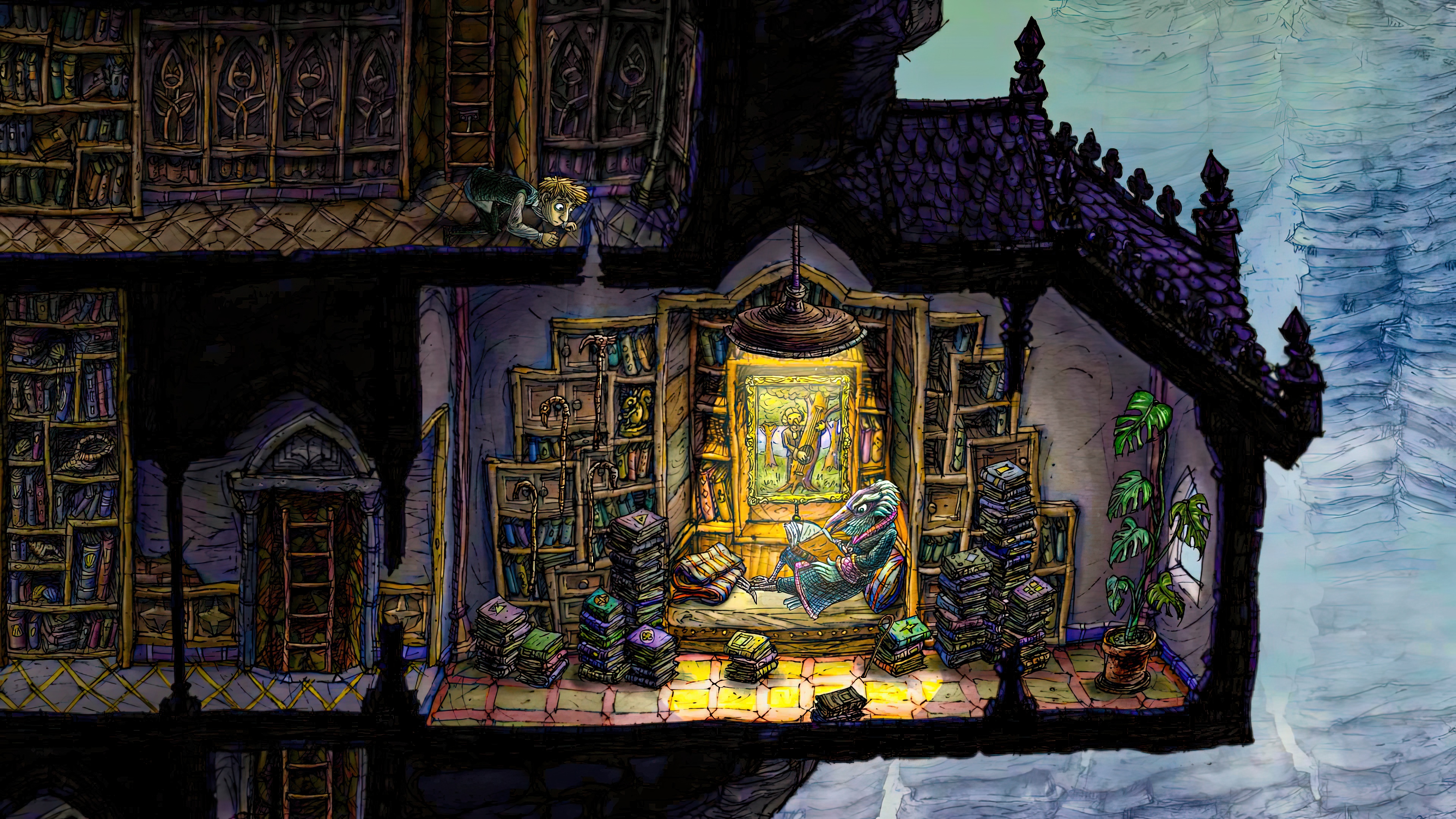 Found a dude who likes reading books — Creaks screenshot or game artwork by JZR SUPOVE