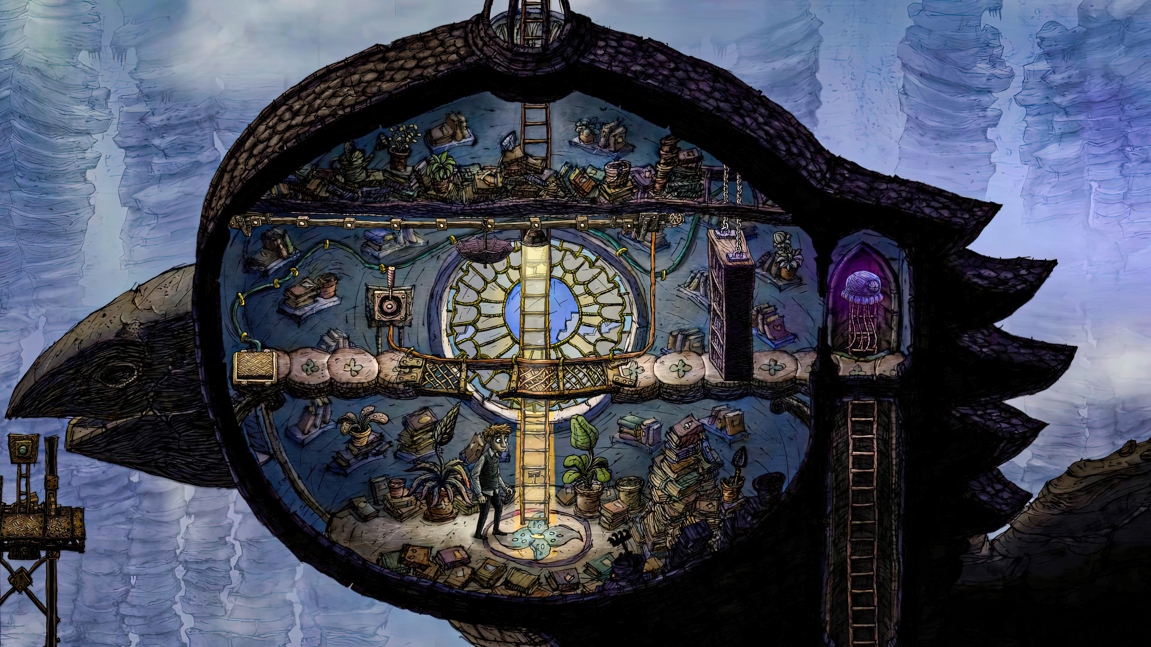 Well designed, round-shaped, multi-floor room — Creaks screenshot or game artwork by JZR SUPOVE