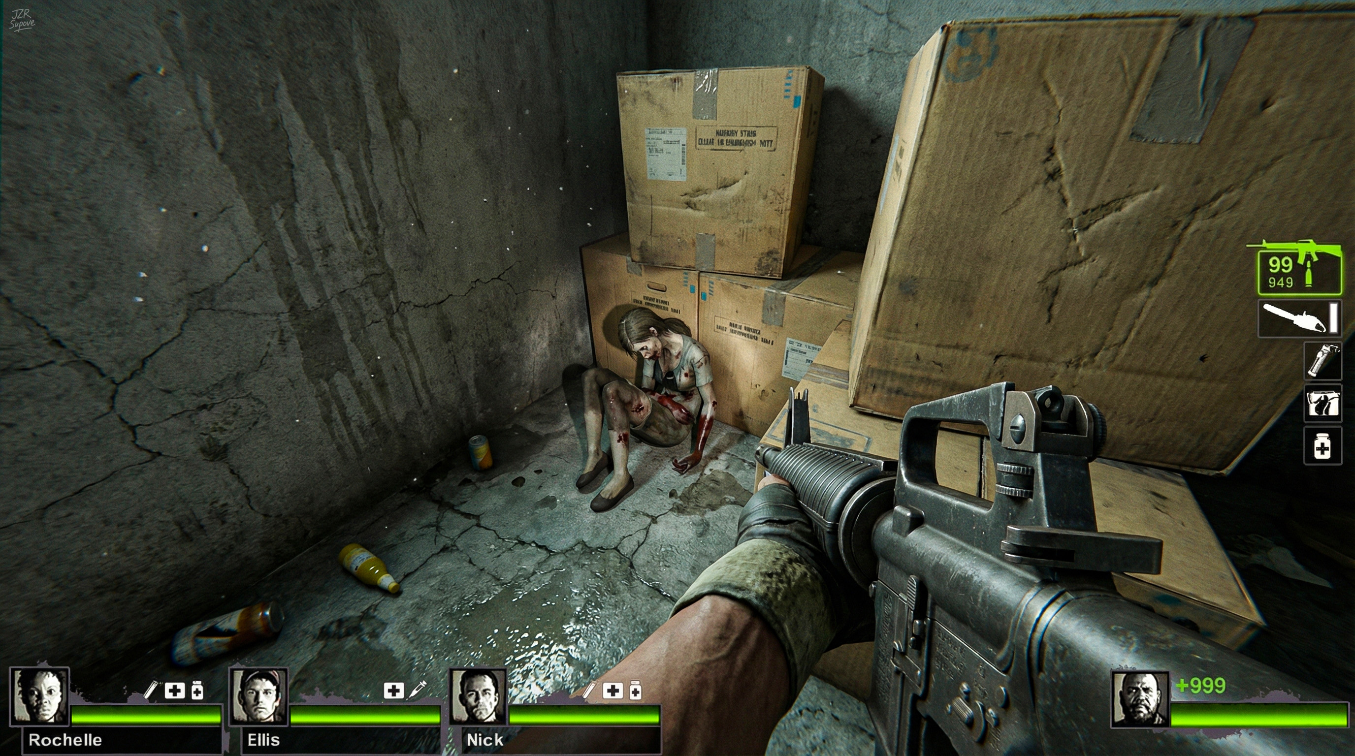 Trapped in a dead end, staring at what used to be human — Left 4 Dead 2 screenshot or game artwork by JZR SUPOVE